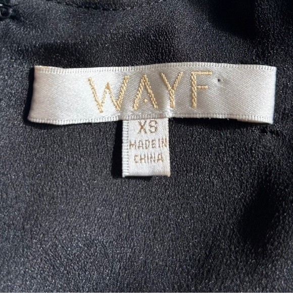 WAYF Celeste Ruffle Midi Dress Long Sleeve Printed Chiffon Flowy XS - Picture 7 of 7